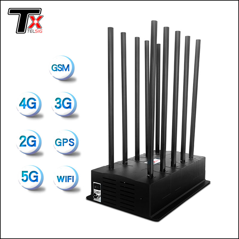 सेल फोन WIFI GPS 10 चॅनेल 5G सिग्नल जॅमर